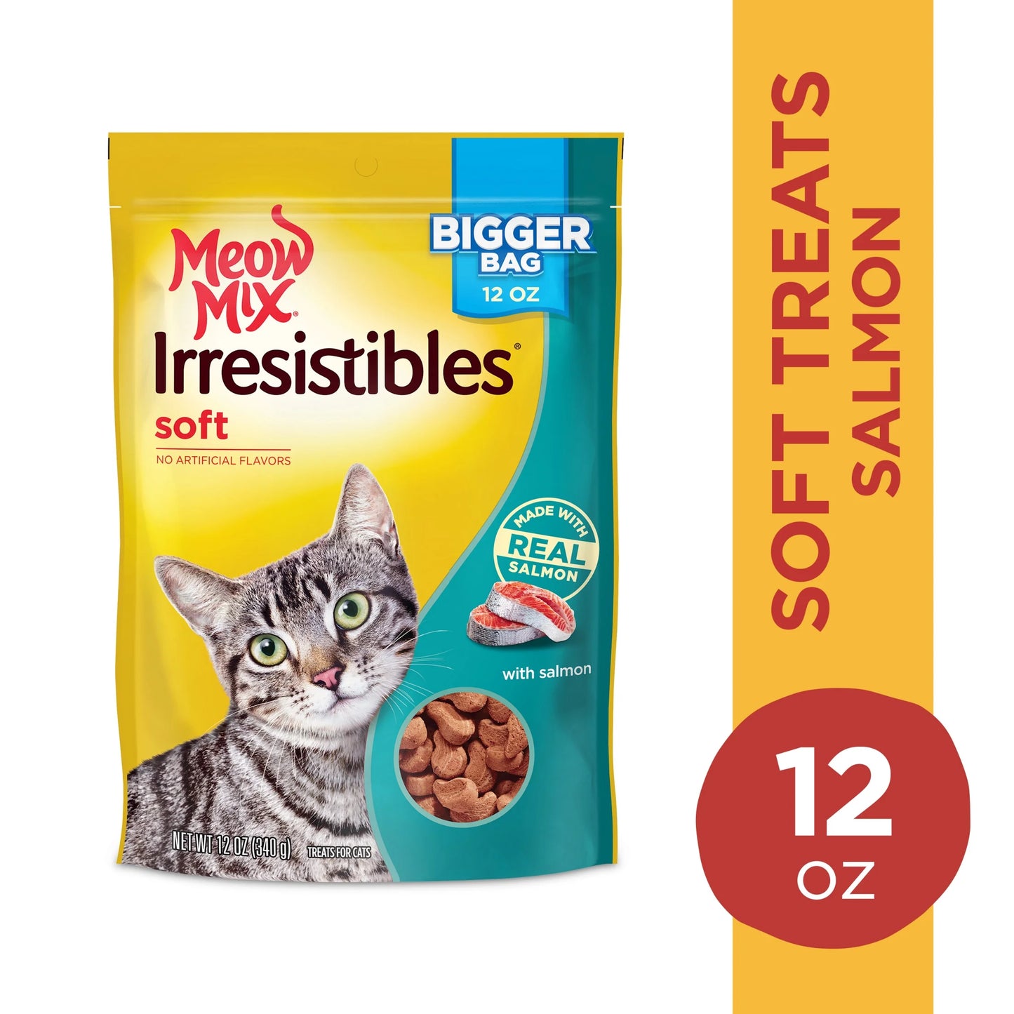 Irresistibles Soft Cat Treats with Salmon, 12 Oz Bag