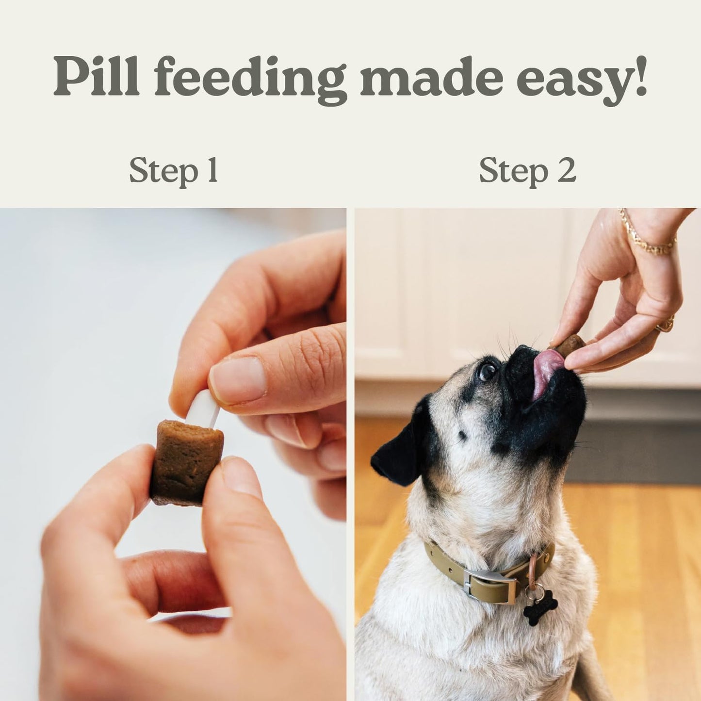 Earthly Pill Buddy Naturals - PB & Honey Recipe Pill Hiding Treats for Dogs - Make a Perfect Pill Concealing Pocket or Pouch for Any Size Medication - 30 Servings