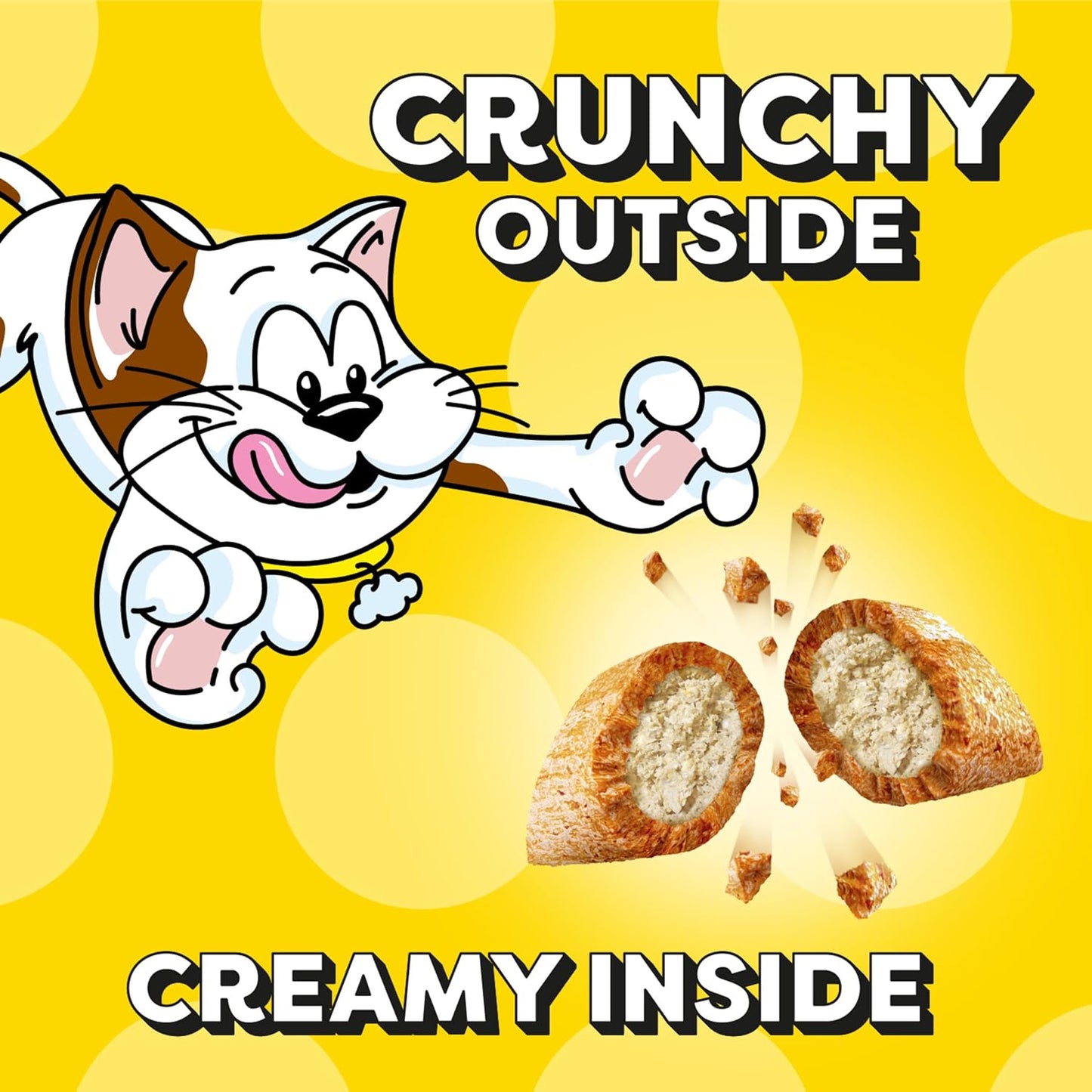 Jumbo Stuff Crunchy and Soft Cat Treats, Tempting Tuna Flavor, 2.5 Oz. Pouch (Pack of 12)