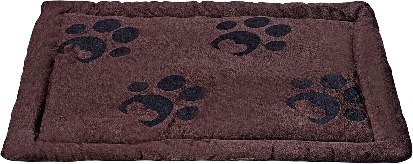 Pet Beds for Small, Medium, and Large Dogs and Cats, Brown Durable Dog Bed for Large Medium Small Dogs Soft Washable Pet Bed Breathable Rectangle Sleeping Bed Anti-Slip Bottom, Multiple Sizes S-L