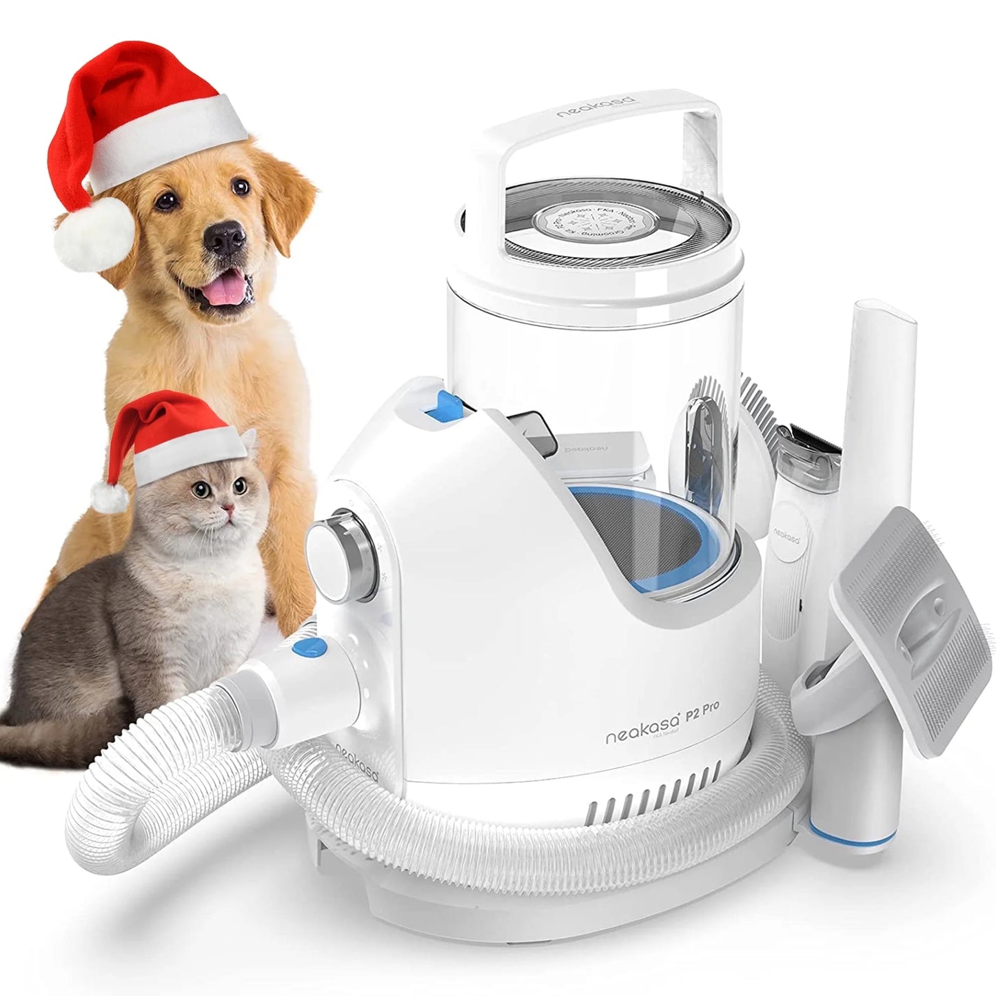 P2 Pro Dog Grooming Kit, 10.5Kpa Pet Vacuum, 5 Grooming Tools with Comb, 2L Easy-Empty Dustbin