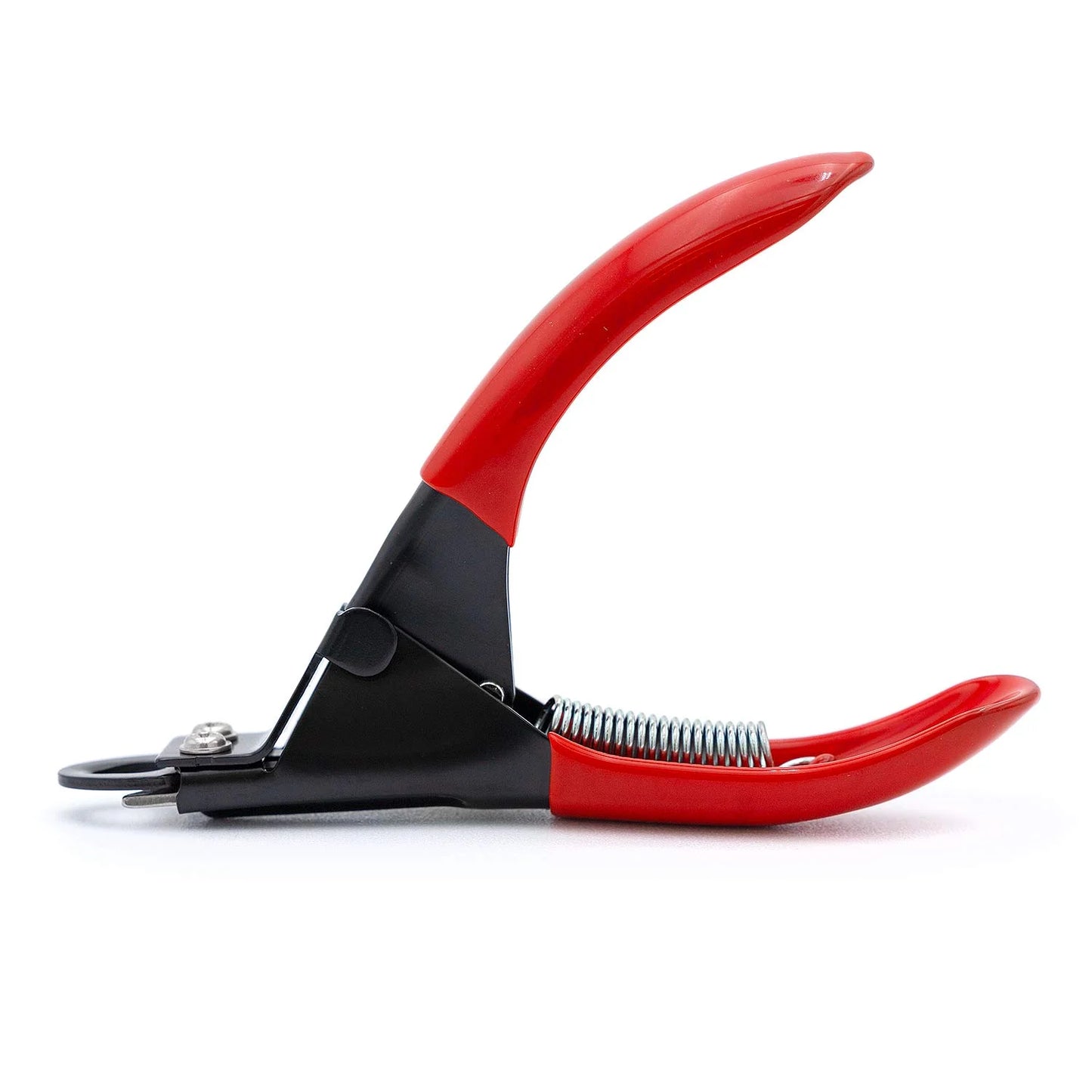 Pet Nail Trimmer Small Hole Red – Guillotine Clippers for Dog, Cat, Puppy & Small Animal Grooming – Stainless Steel Blade, Non Slip Grip, Pet Grooming Tool for Home & Travel