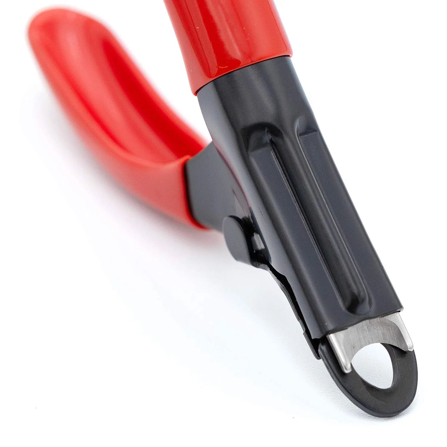 Pet Nail Trimmer Small Hole Red – Guillotine Clippers for Dog, Cat, Puppy & Small Animal Grooming – Stainless Steel Blade, Non Slip Grip, Pet Grooming Tool for Home & Travel
