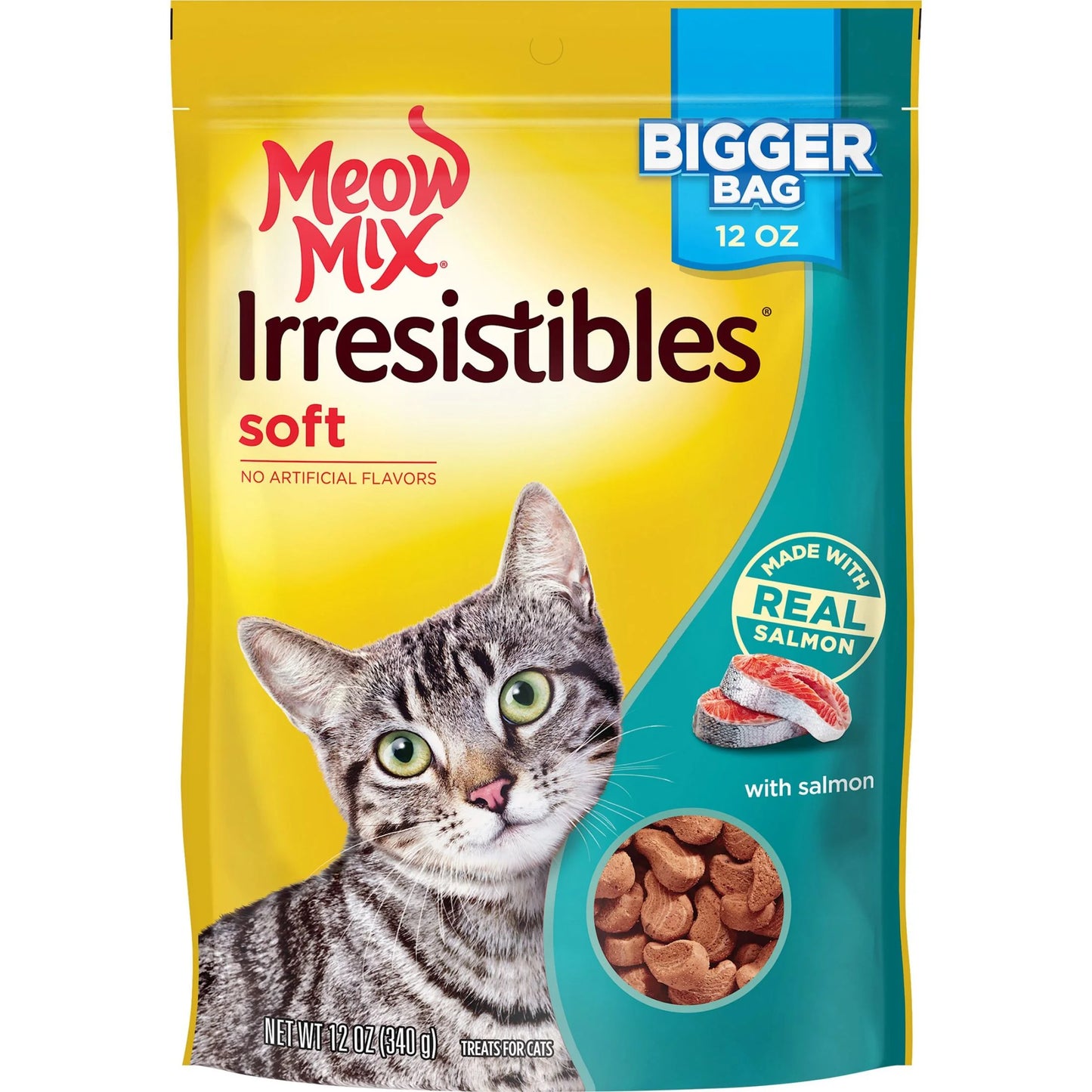 Irresistibles Soft Cat Treats with Salmon, 12 Oz Bag