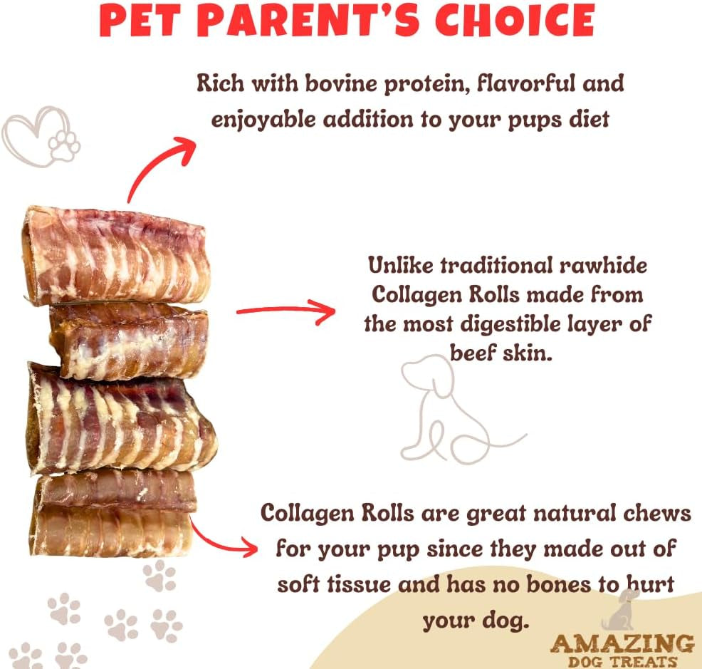 - 3-4 Inch Beef Trachea Rings (25 Pcs/Pck) -Premium Dog Chews- Great for Small Size Dogs - Excellent Source of Glucosamine and Chondroitin- Great for All Breeds