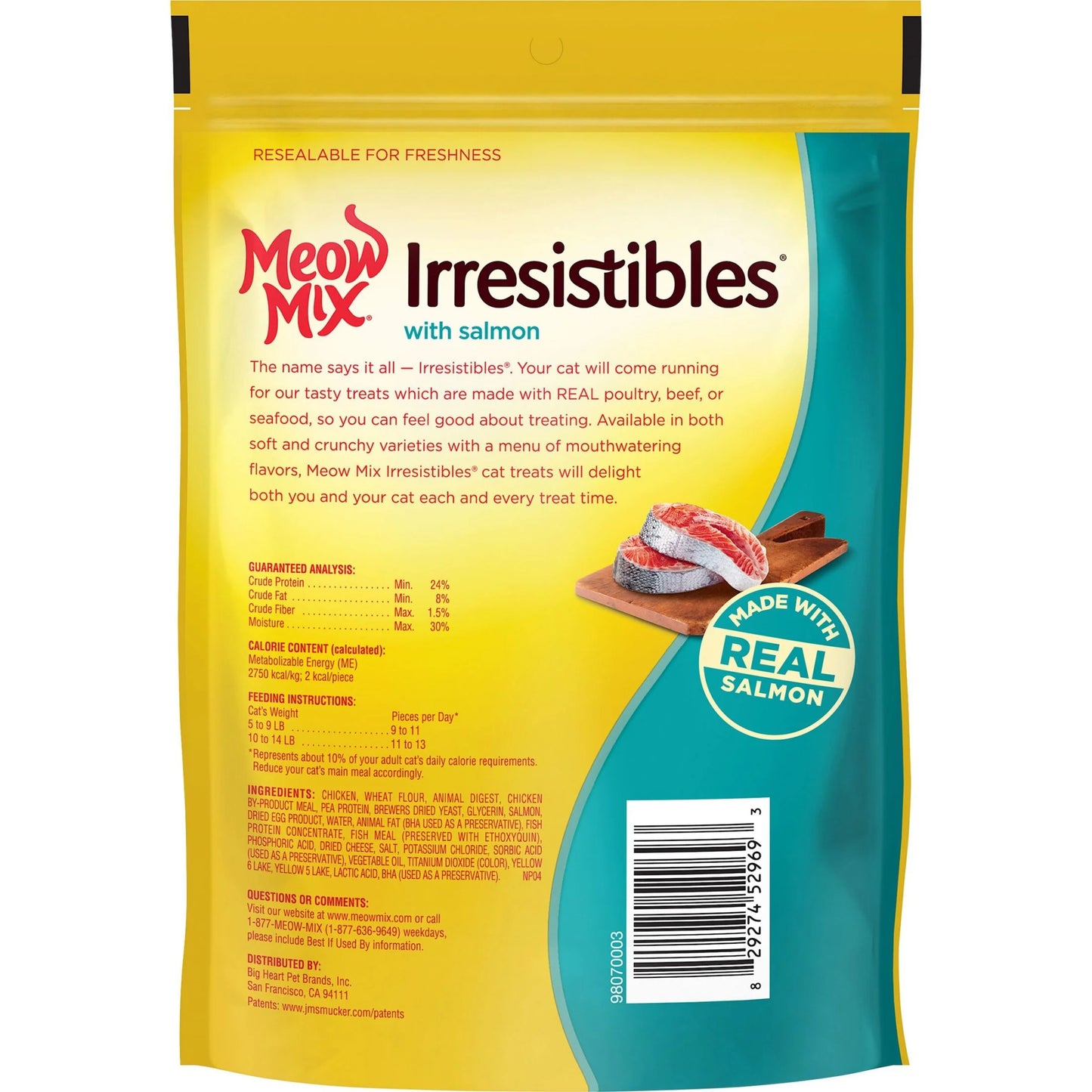 Irresistibles Soft Cat Treats with Salmon, 12 Oz Bag