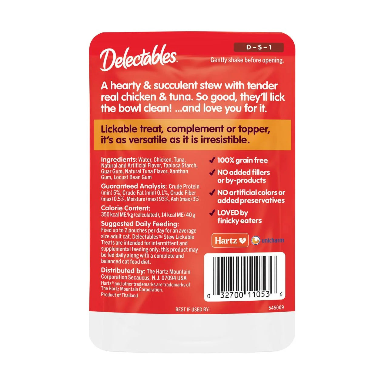 Hartz Stew Lickable Wet Cat Treats - Chicken & Tuna, 1.4Oz, One Pouch