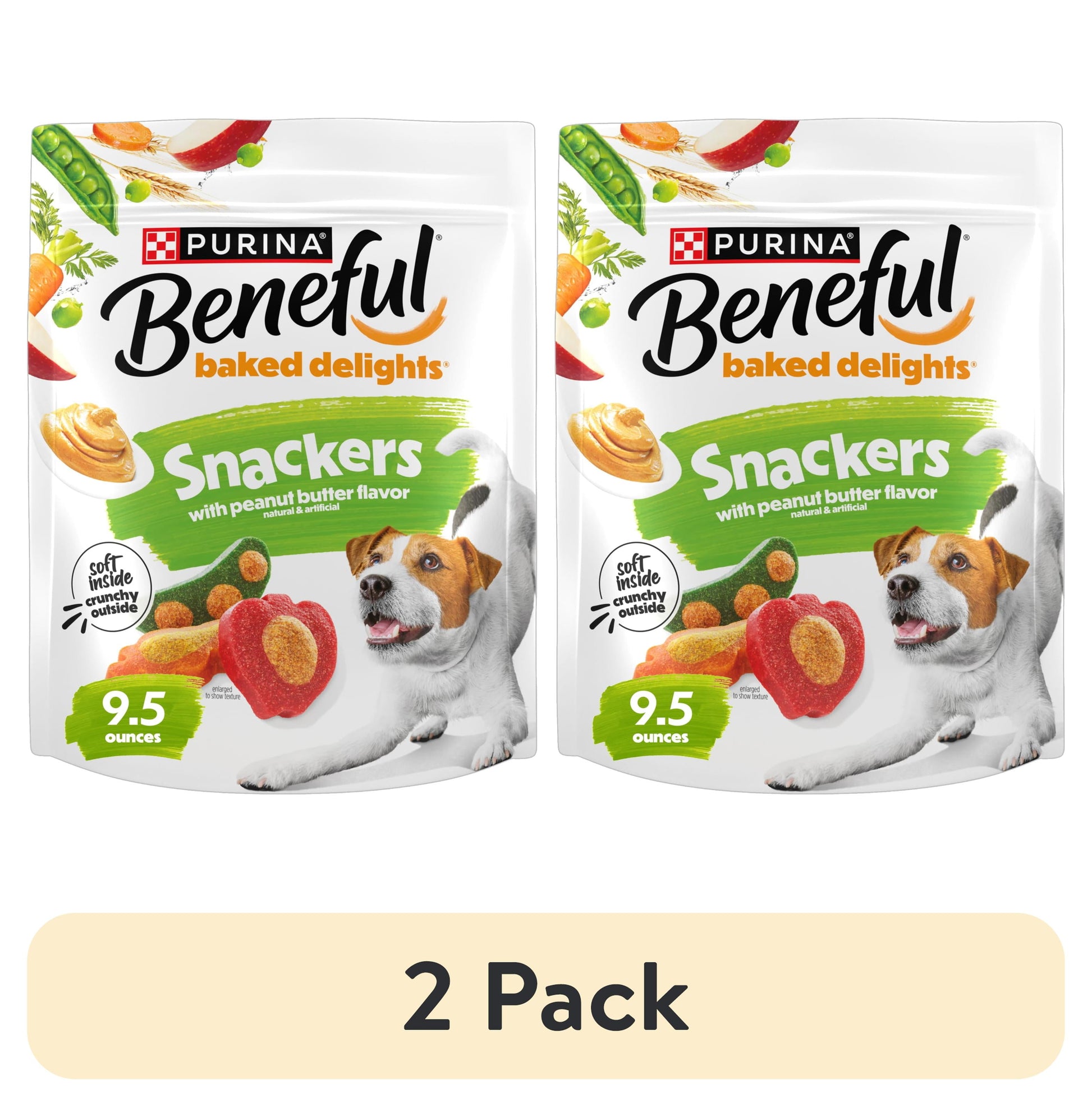 (2 Pack)   Produced in USA Facilities Dog Training Treats for Dogs, Baked Delights Snackers