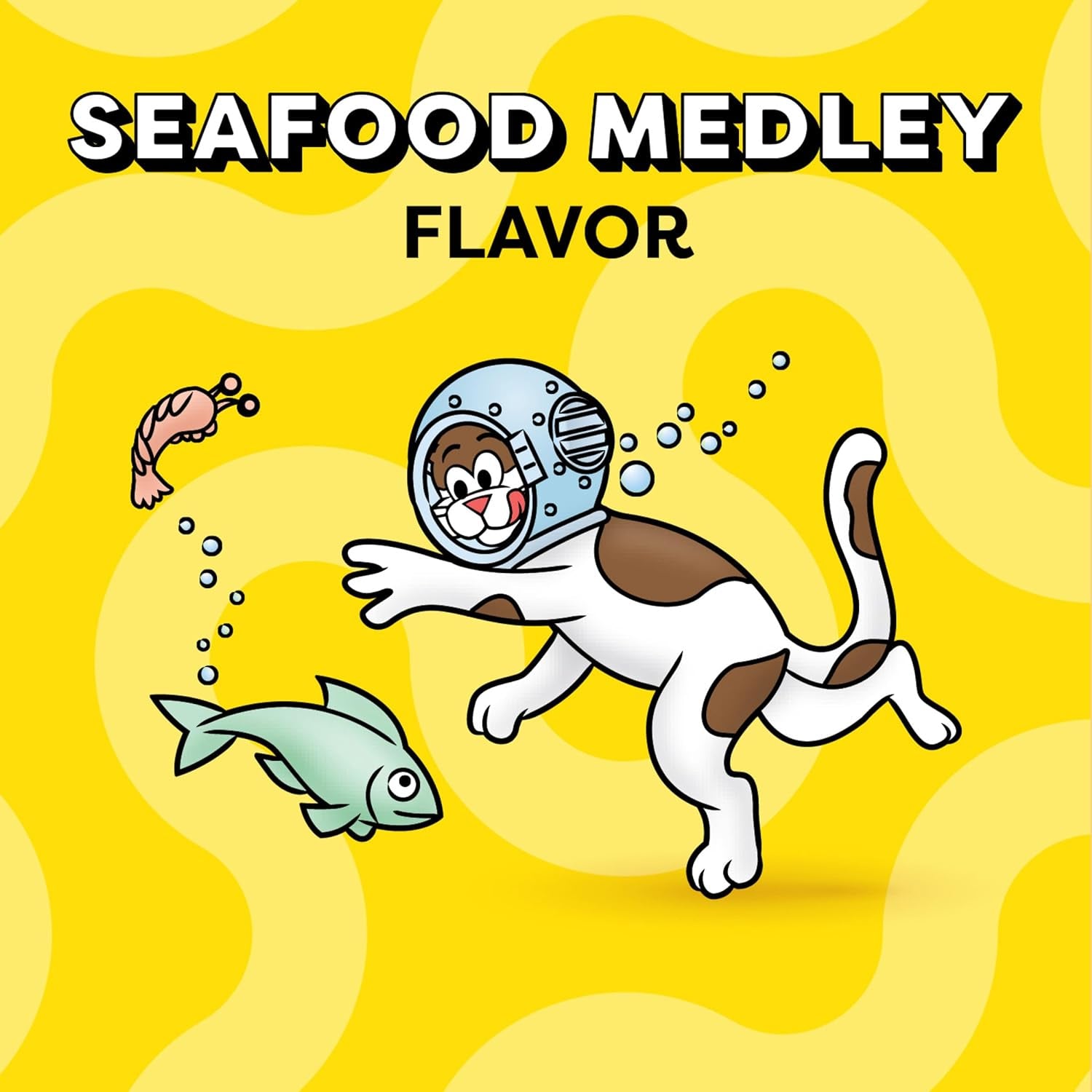 Classic Crunchy and Soft Cat Treats Seafood Medley Flavor, 16 Oz. Tub