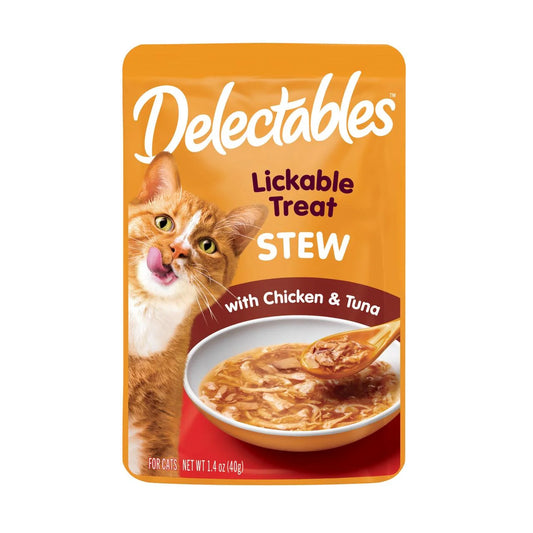 Hartz  Stew Lickable Wet Cat Treats - Chicken & Tuna, 1.4Oz, One Pouch