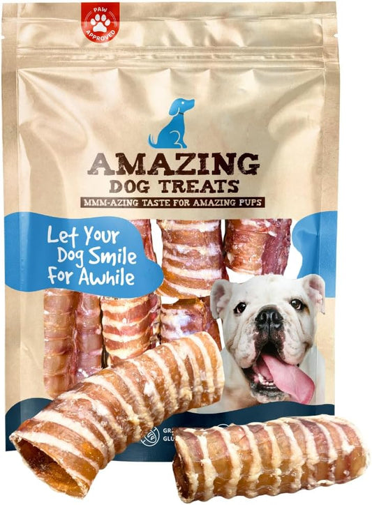 - 3-4 Inch Beef Trachea Rings (25 Pcs/Pck) -Premium Dog Chews- Great for Small Size Dogs - Excellent Source of Glucosamine and Chondroitin- Great for All Breeds