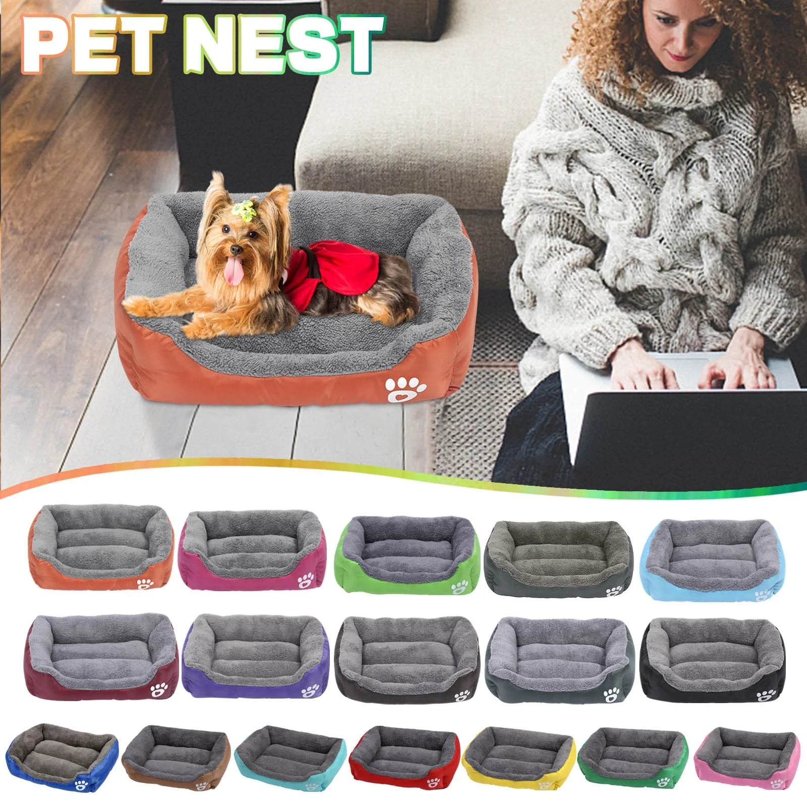 Cat Bed Pet Winter Warm Pet Bed Pet Supplies and Dog Sleeping Bed