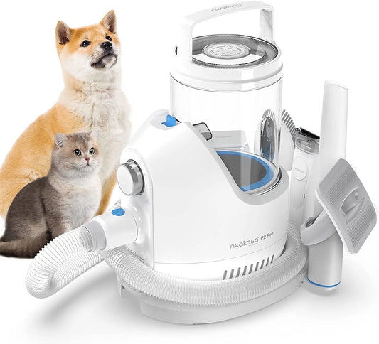 P2 Pro Dog Grooming Kit, 10.5Kpa Pet Vacuum, 5 Grooming Tools with Comb, 2L Easy-Empty Dustbin