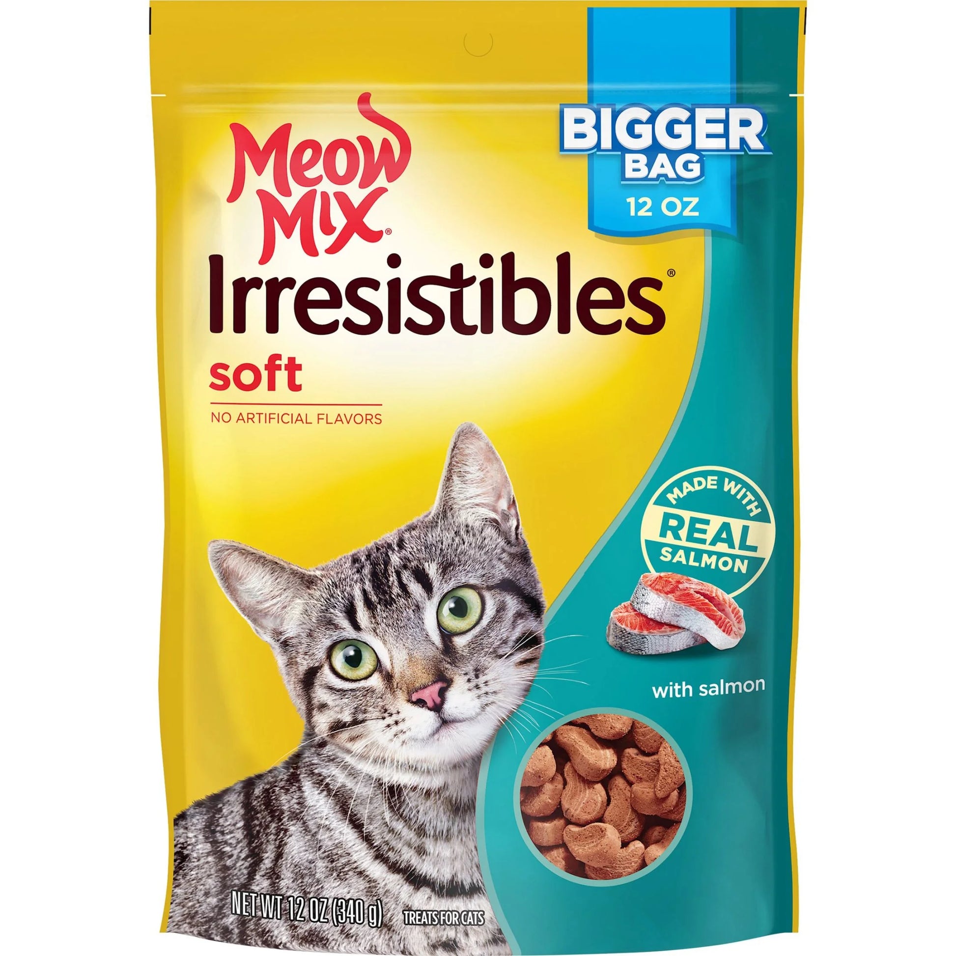 Irresistibles Soft Cat Treats with Salmon, 12 Oz Bag