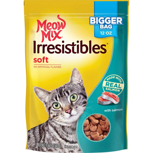 Irresistibles Soft Cat Treats with Salmon, 12 Oz Bag