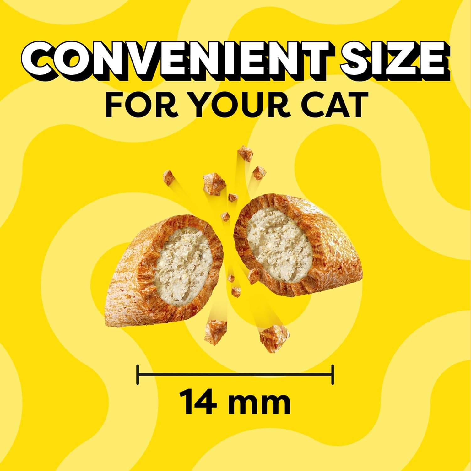 Jumbo Stuff Crunchy and Soft Cat Treats, Tempting Tuna Flavor, 2.5 Oz. Pouch (Pack of 12)