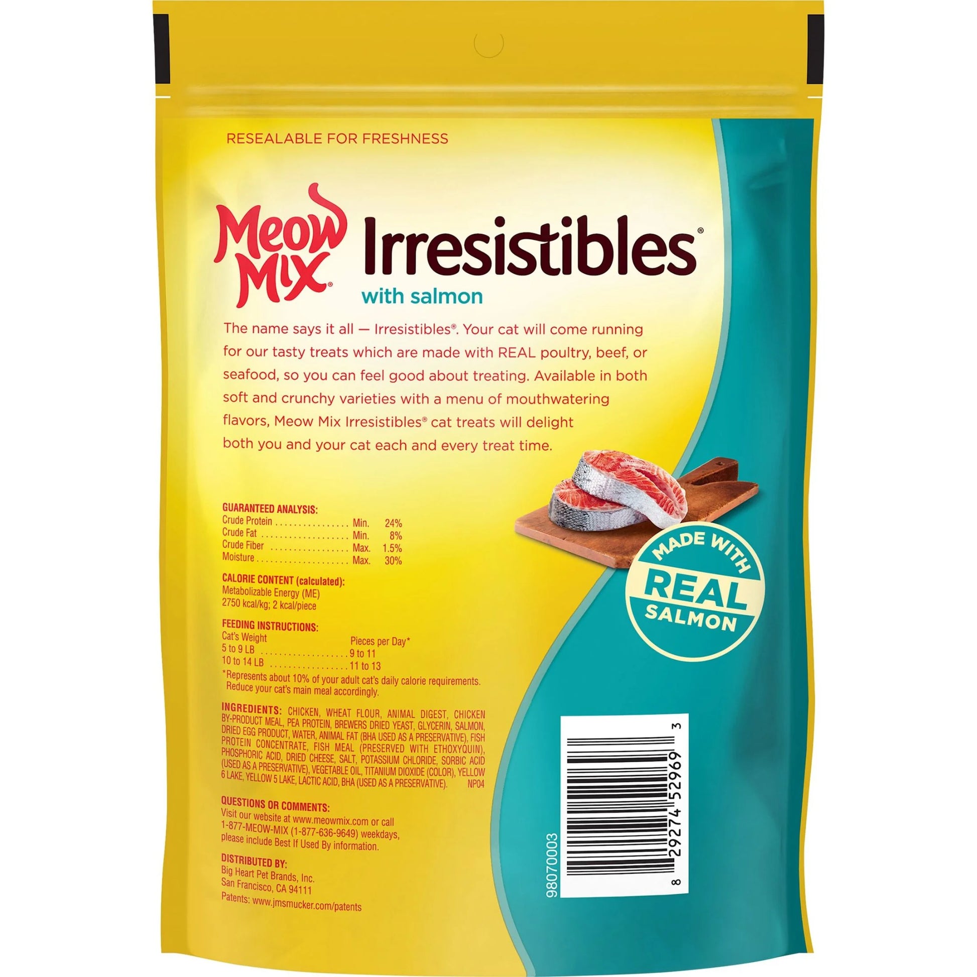 Irresistibles Soft Cat Treats with Salmon, 12 Oz Bag